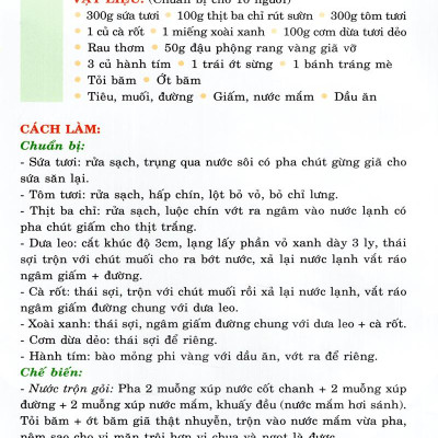 30 Món Ngon Đãi Tiệc