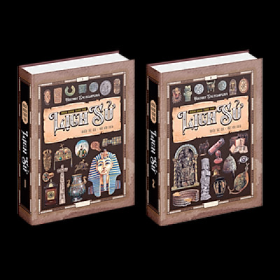 Sách Lịch Sử - Combo Bách Khoa Toàn Thư Lịch Sử (History Encyclopedia) Tập 1,Tập 2 - Á Châu Books - Tham Khảo Kiến Thức Lịch Sử Qua Từng Thời Kỳ ( Từ Thế Giới Cổ Đại Đến Thời Kỳ Hiện Đại )