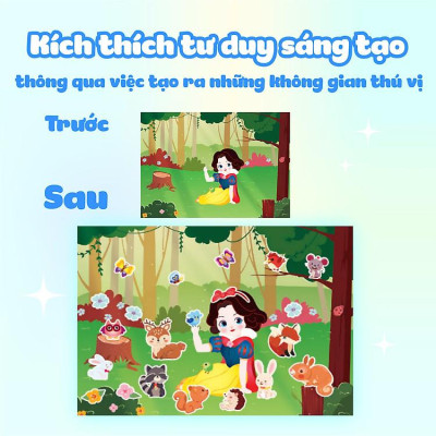 Công chúa Cherry Sách bóc dán sticker cho bé gái