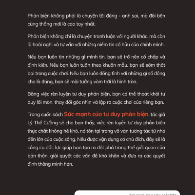 Sức Mạnh Của Tư Duy Phản Biện Đổi Góc Nhìn, Đảo Cuộc Chơi