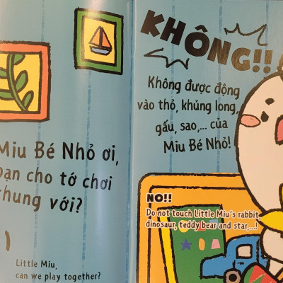 Sách Ehon Miu Bé Nhỏ Phần 2 Song Ngữ - Đừng Ích Kỷ Nhé