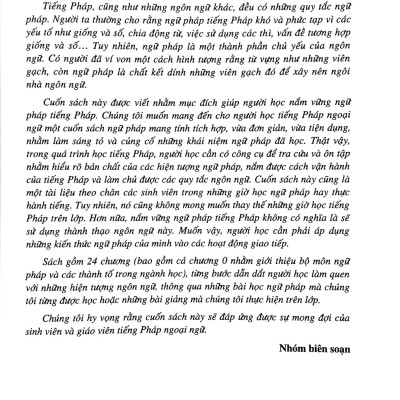 Ngữ Pháp Tiếng Pháp Căn Bản (Tái Bản 2025)