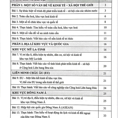 Bài Tập Địa Lí 11 (Cánh Diều) (2023)