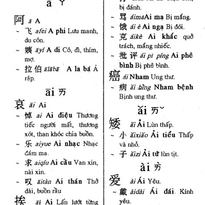 Từ Điển Hoa - Việt Thông Dụng (Tái Bản)