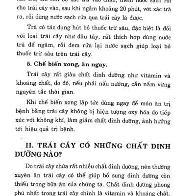 Ăn Trái Cây Trị Bệnh Và Thanh Lọc Cơ Thể
