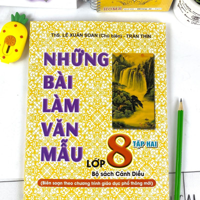Sách - Combo 2 cuốn Những Bài Làm Văn Mẫu Lớp 8 - Cánh Diều - ndbooks