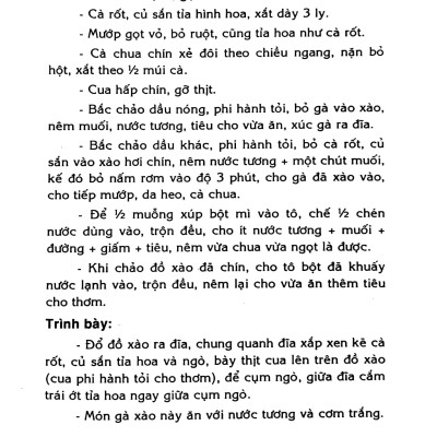 Các Món Ăn Thông Dụng