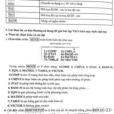 Thủ Thuật Casio Giải Nhanh Trắc Nghiệm Vật Lí Lớp 12