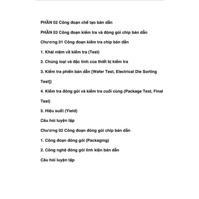 Sách Hiểu về công đoạn chế tạo Bán Dẫn