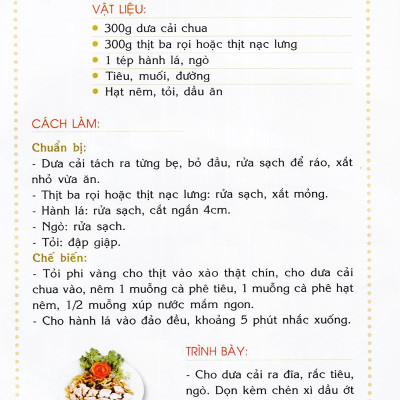 Thực Đơn Món Ăn Hàng Ngày -Tập3