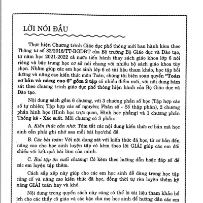 Toán Cơ Bản Và Nâng Cao THCS 6 - Tập 2 (Chương Trình Mới)