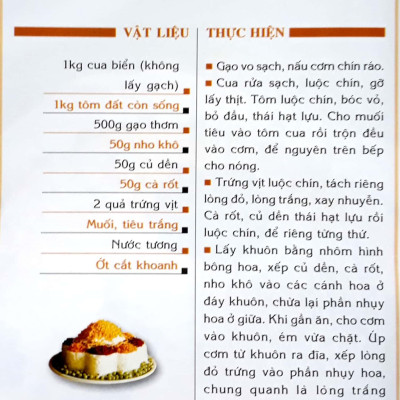 Các Món Cơm, Xôi Và Bánh Mặn
