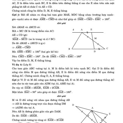 Cẩm Nang Chứng Minh Ba Điểm Thẳng Hàng