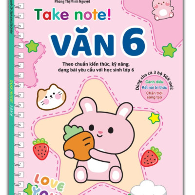 sách - combo 2c TAKE NOTE! Văn 6 (không lò xo) và TAKE NOTE ! Tự học 2000 từ vựng tiếng anh (theo 44 chủ đề thông dụng)