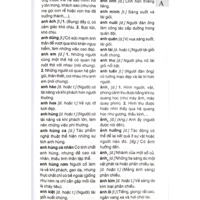 Từ Điển Tiếng Việt (Khổ Nhỏ) -  Vanlangbooks