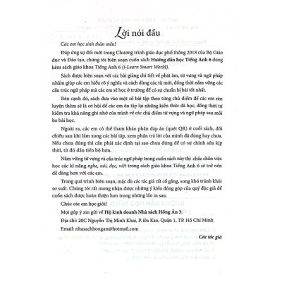 Hướng Dẫn Học Tiếng Anh Lớp 6 - Dùng Kèm SGK Tiếng Anh I-Learn Smart World (HA)
