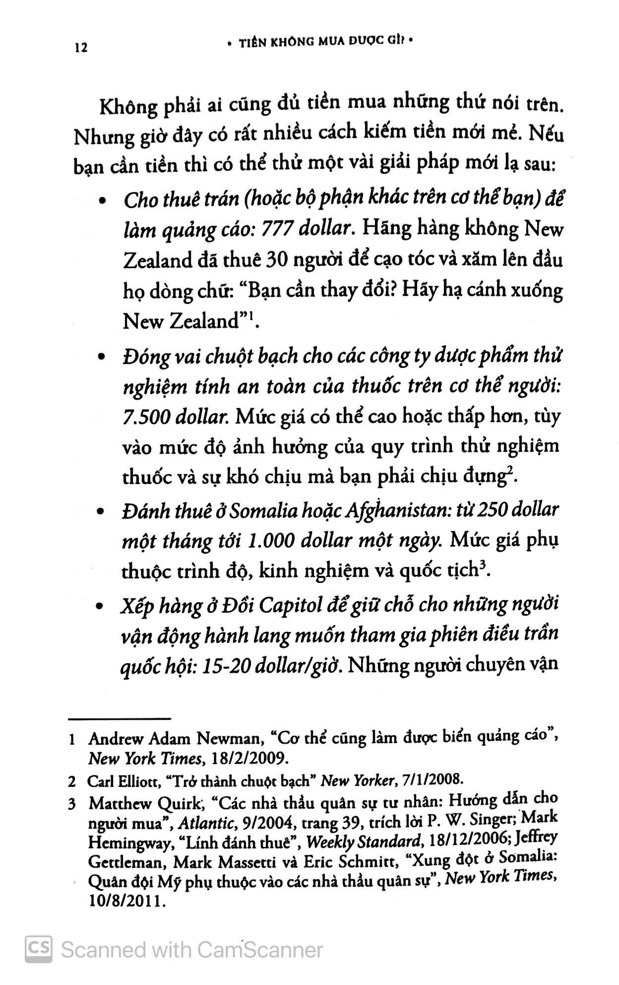 Tiền Không Mua Được Gì (What money can
