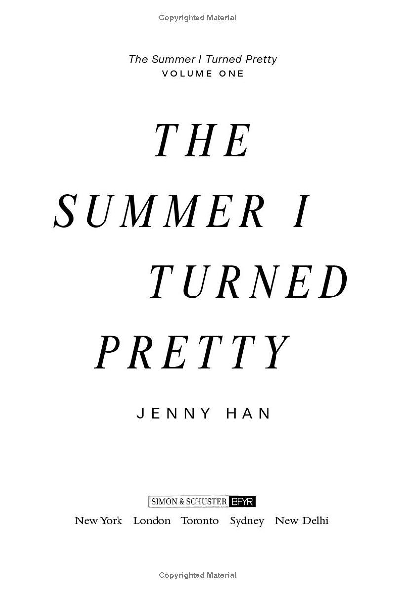 Summer I Turned Pretty Book 1