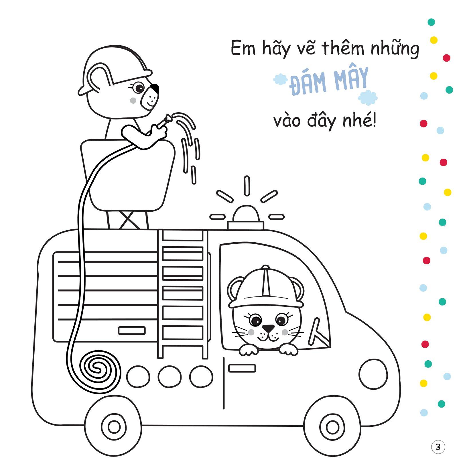 Tủ Sách Sáng Tạo - Tô Màu Ngộ Nghĩnh - Phương Tiện Giao Thông