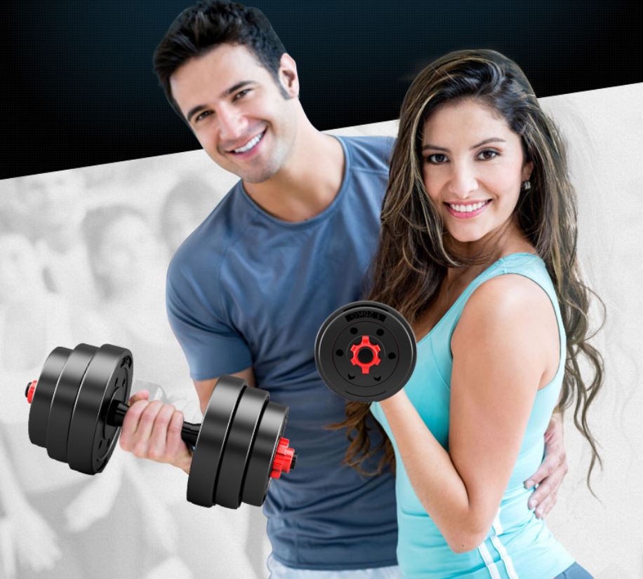 Tạ tập tay đẩy kết hợp, 20 KG tạ nam nữ tập gym tập thon tay