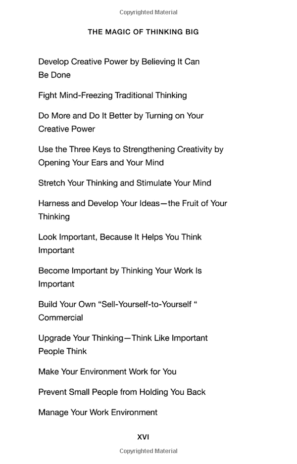 The Magic Of Thinking Big
