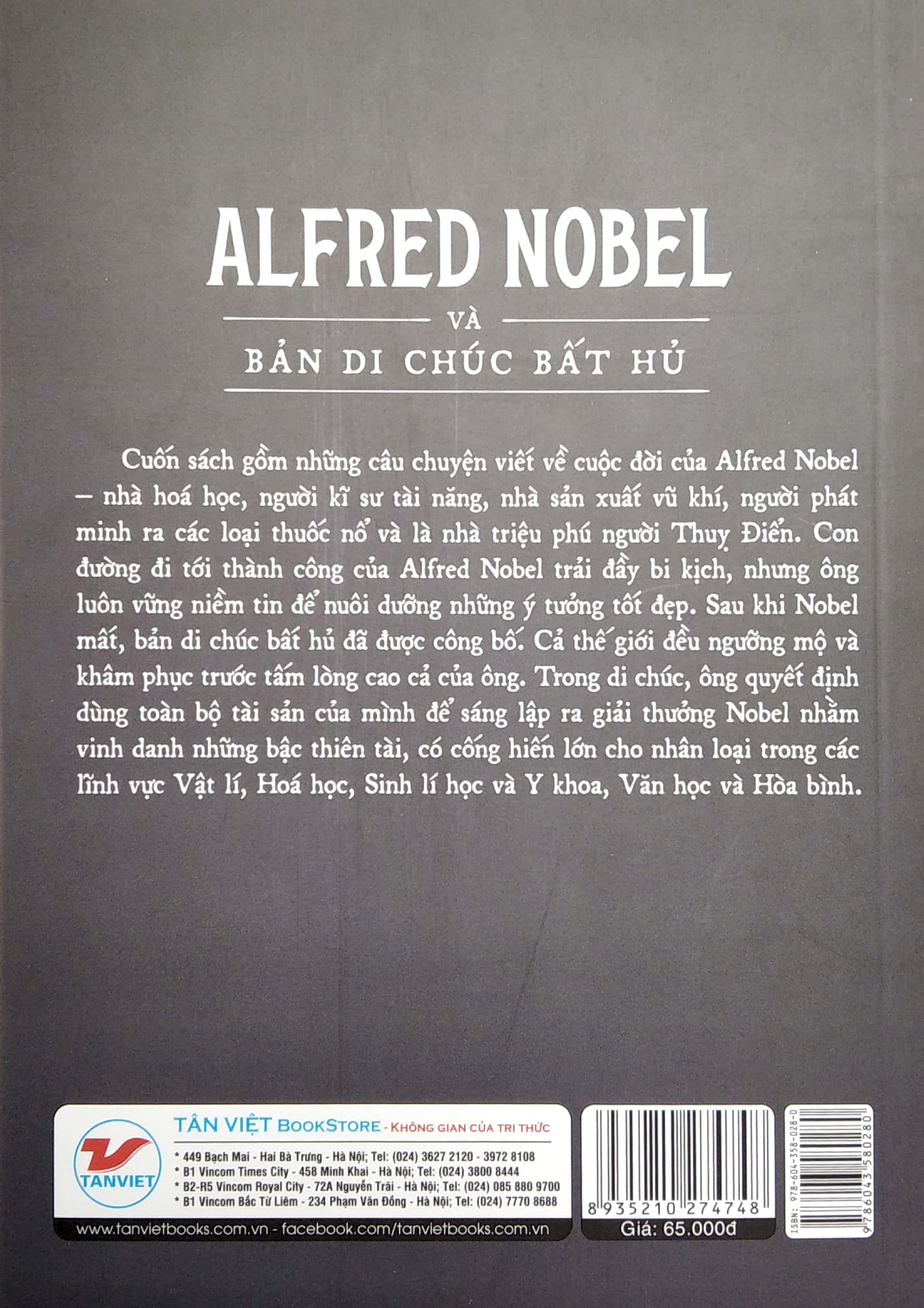 Alfred Nobel Và Bản Di Chúc Bất Hủ