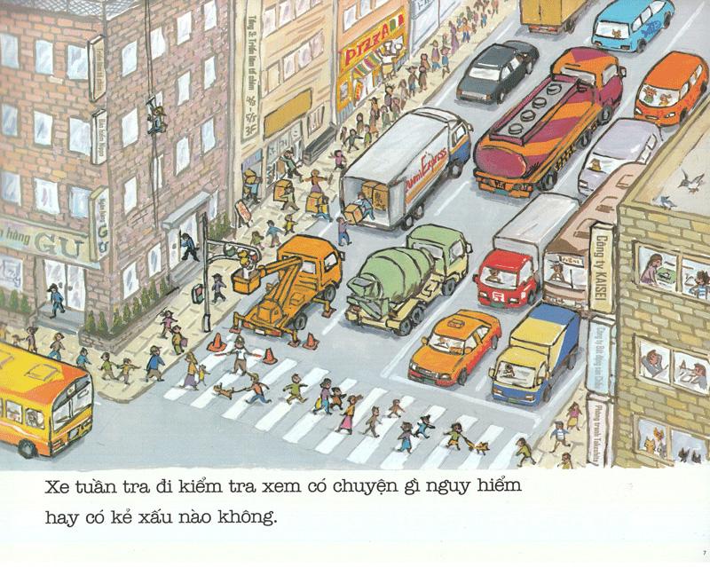 Ehon - Thực Phẩm Tâm Hồn Cho Bé - Xe Tuần Tra Cố Lên Nhé! (Tái Bản 2020)
