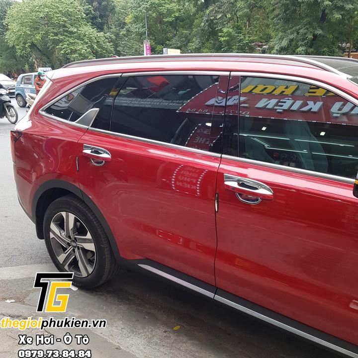 Bộ ốp hõm cửa xe KIA Sorento 2021 mạ Crom