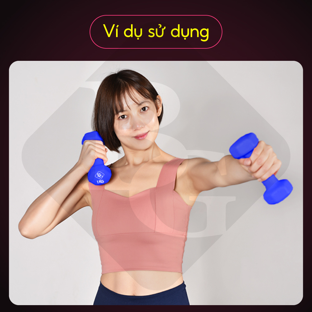 BG Bộ 2 Tạ tay 304 - 314 cao cấp 2Kg Thái Lan (hàng nhập khẩu)