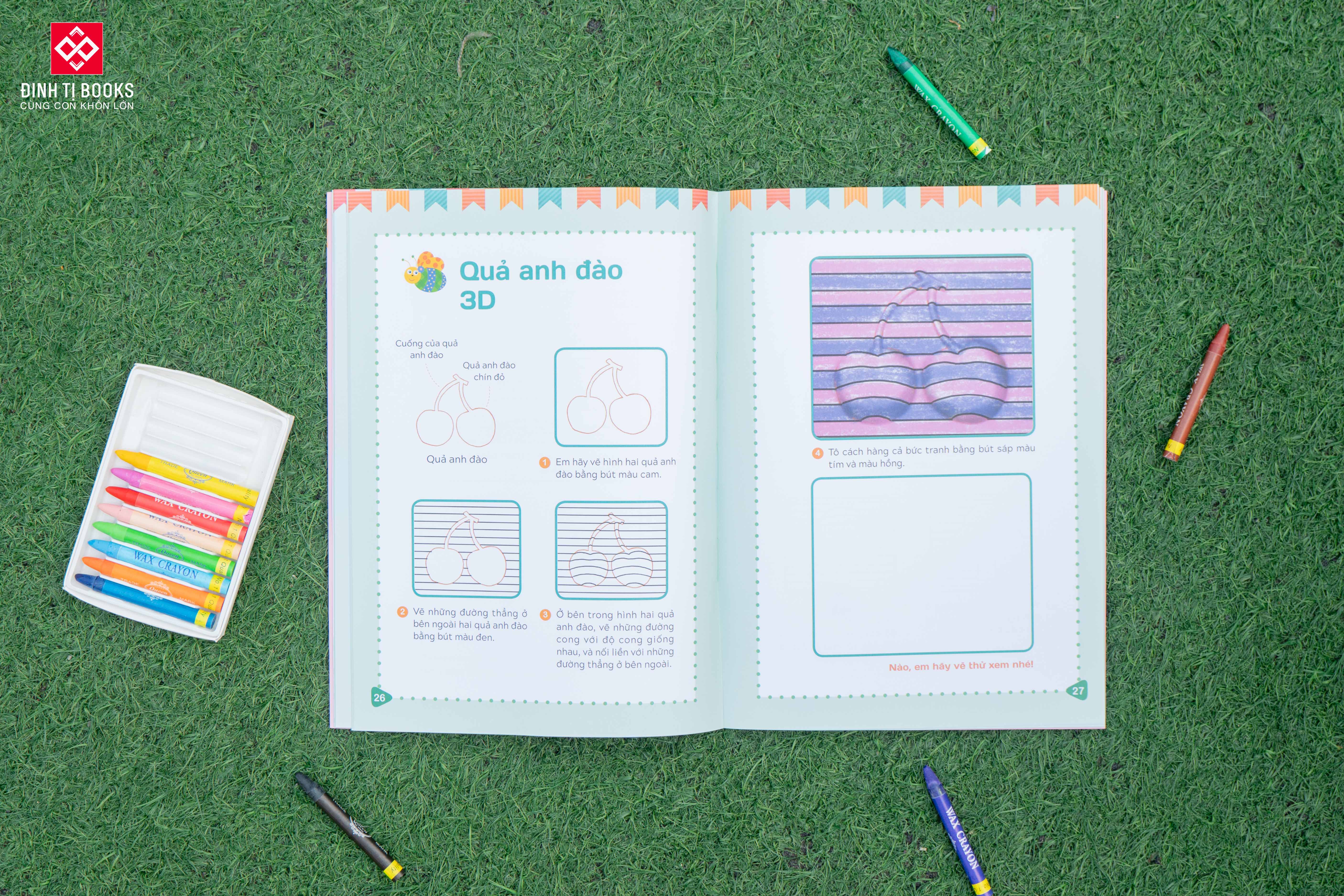 Sách - Tập vẽ tranh 3D, khơi nguồn sáng tạo - Đinh Tị Books