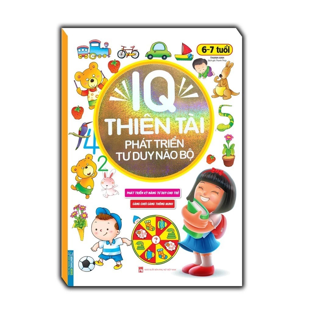 Combo Sách IQ Thiên Tài Phát Triển Tư Duy Não Bộ 1-7 Tuổi (Bộ 6 cuốn)