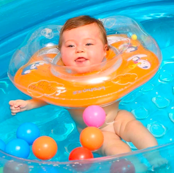 Phao Cổ Cho Bé Spongebob Kèm Bơm- Chất liệu An toán với trẻ nhỏ