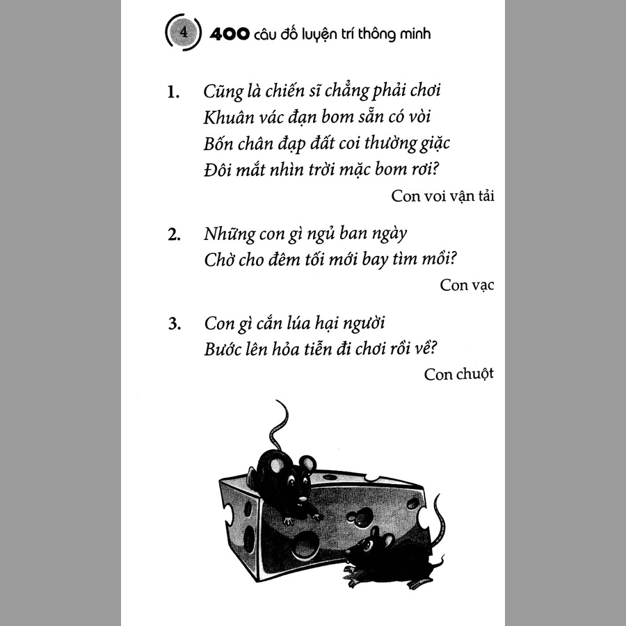 400 câu đố luyện trí thông minh