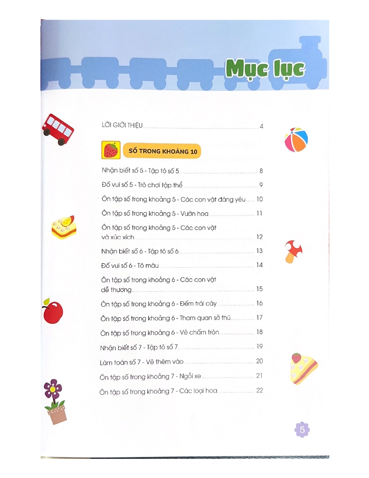 Thiên Tài Toán Học (4 - 5 Tuổi) - Nhận Biết Số Từ 5 - 10