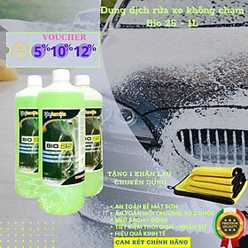 Bio 25 - 1 lít - Dung dịch rửa xe không chạm - Nước rửa xe bọt tuyết - Ekokemika