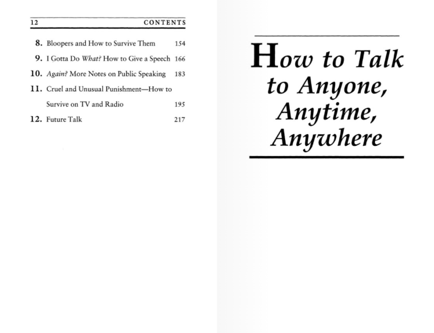 How to Talk to Anyone, Anytime, Anywhere: The Secrets of Good Communication
