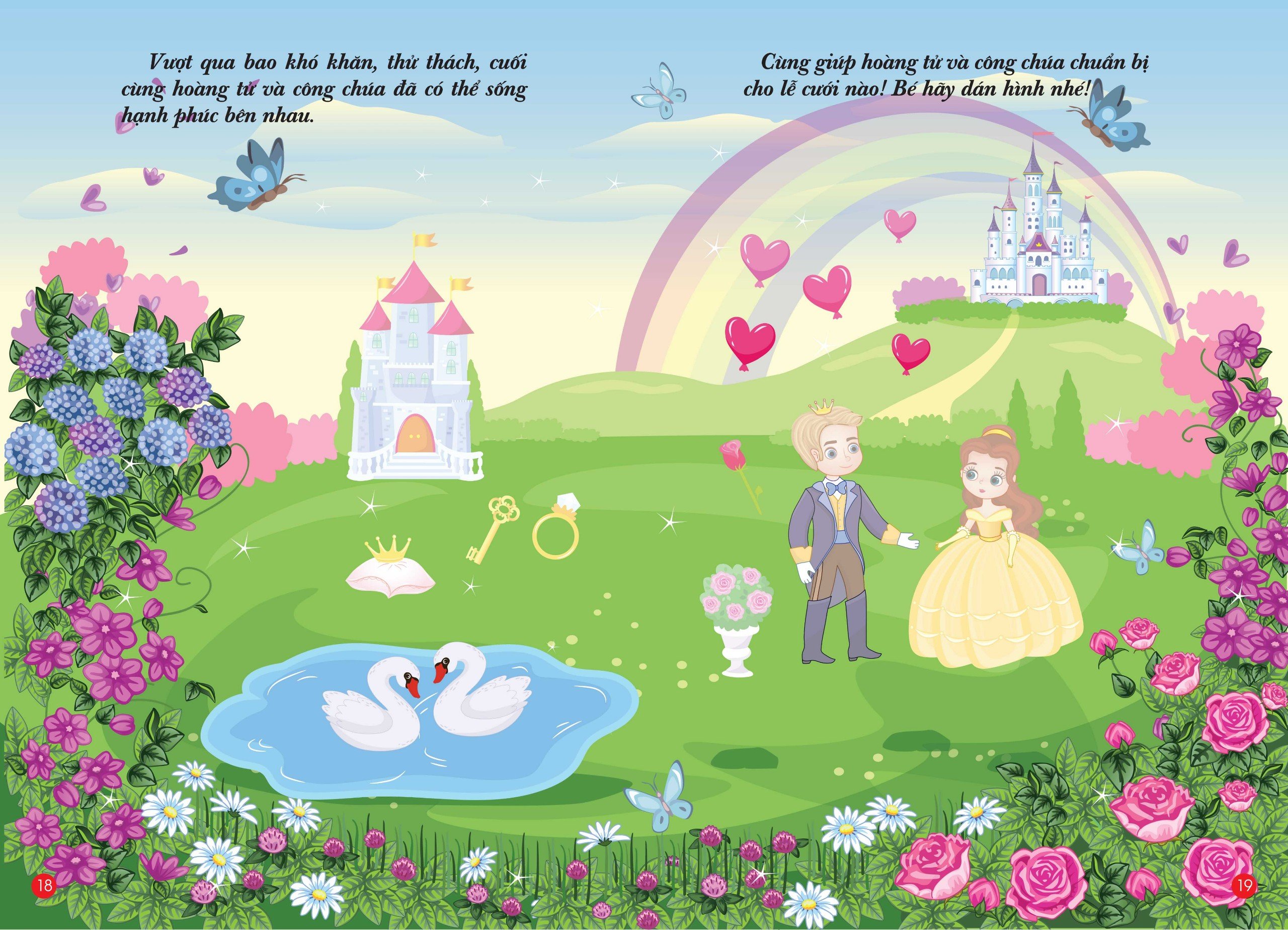 Combo 4 Quyển Bóc Dán Hình Thông Minh - Công Chúa Nhỏ - Little Princess (VT)