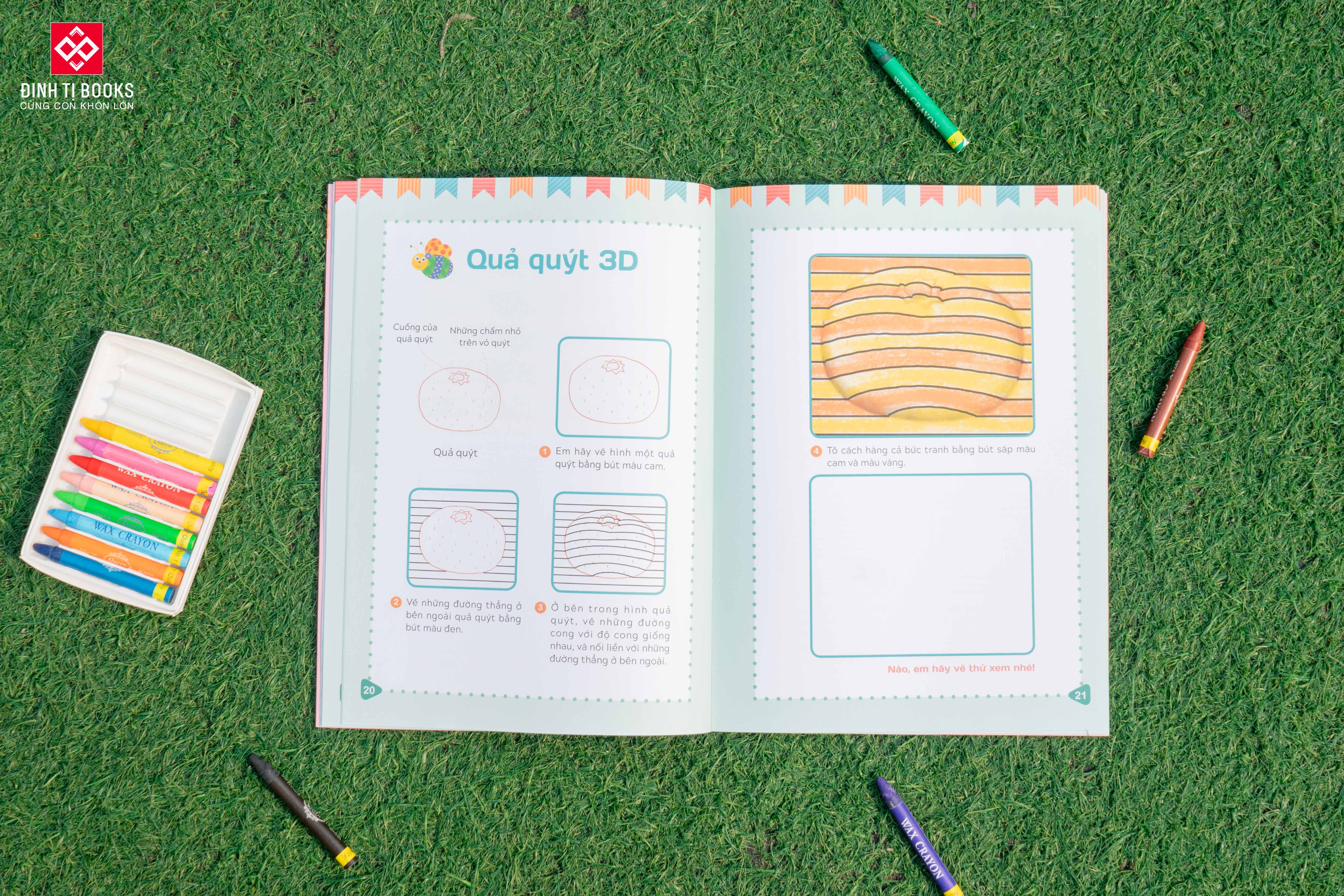 Sách - Tập vẽ tranh 3D, khơi nguồn sáng tạo - Đinh Tị Books
