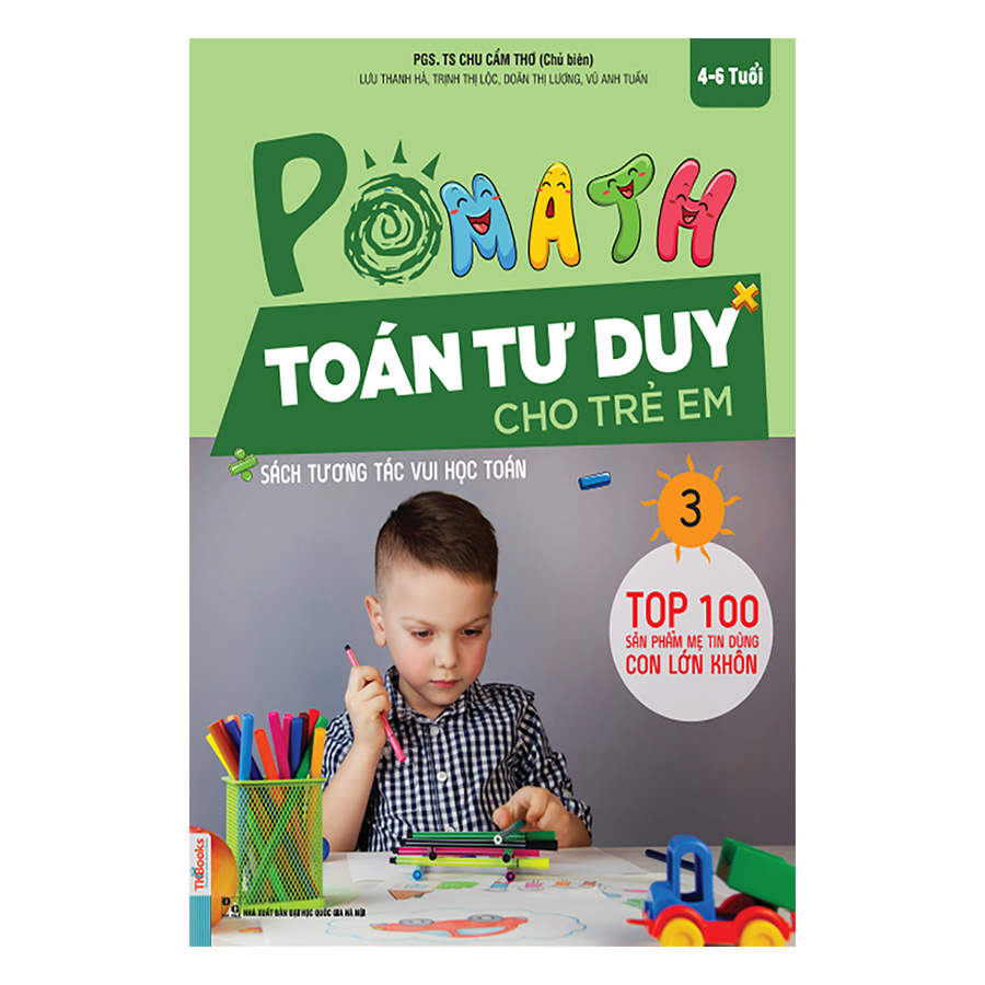 Combo 3 Cuốn Pomath Toán Tư Duy Cho Trẻ Em (Tập 1,2,3)