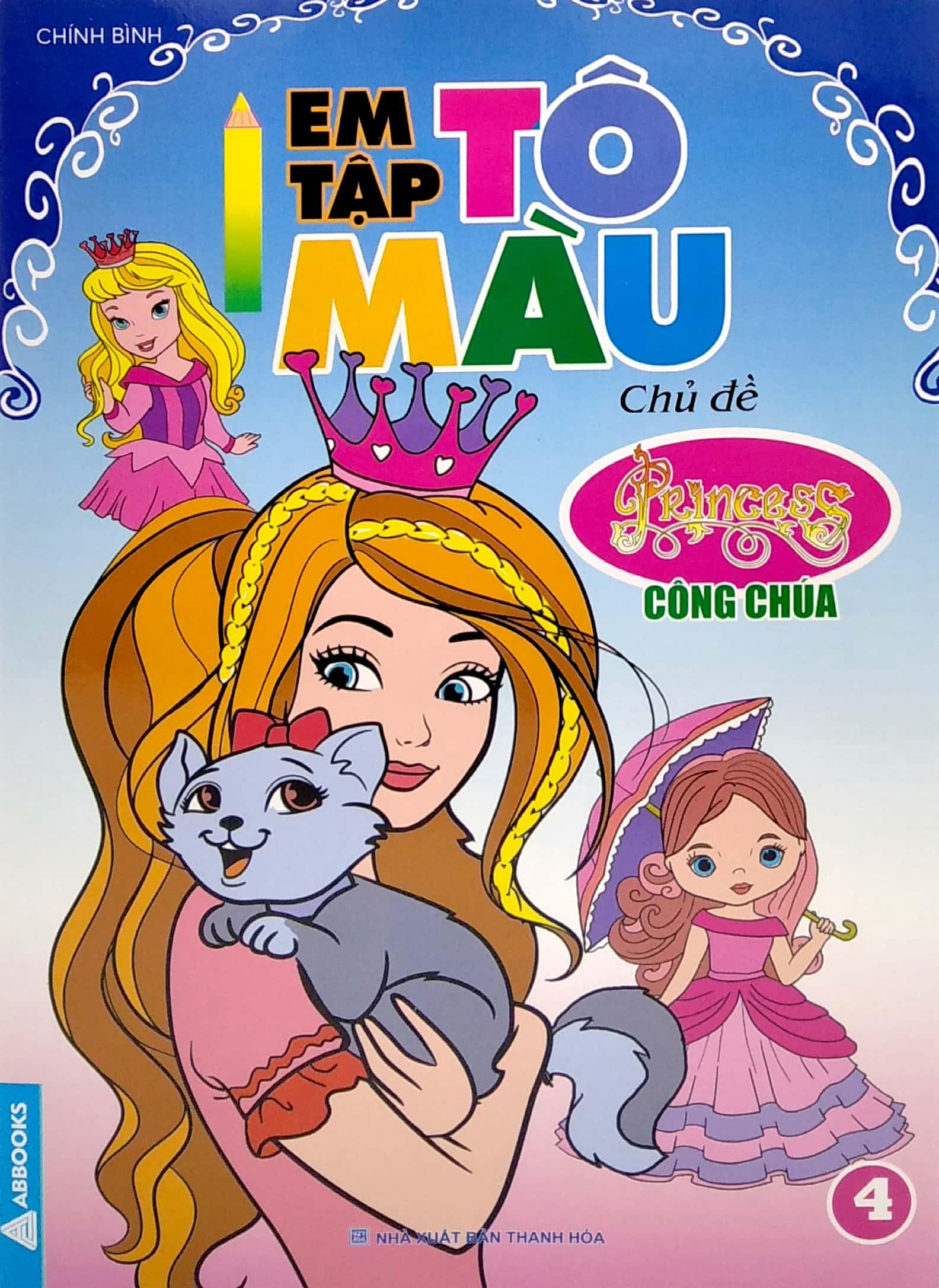 Em Tập Tô Màu - Chủ Đề Công Chúa 4