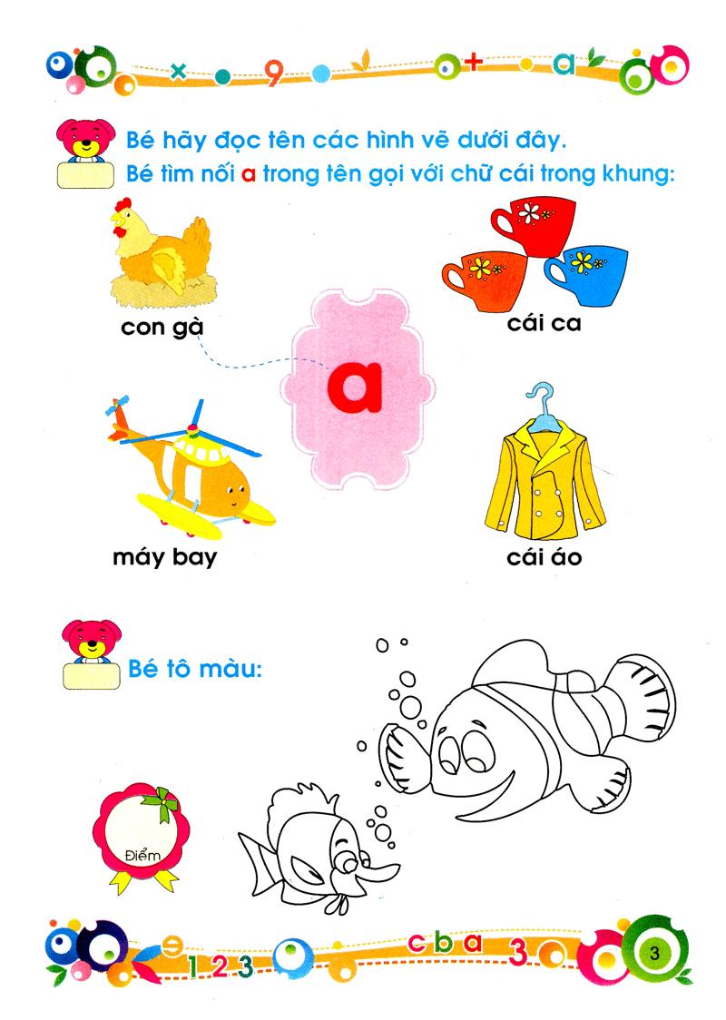 Tủ Sách Bé Vào Lớp 1 - Bé Tập Tô Và Làm Quen Với Chữ Cái (Tập 1)(Tái Bản)