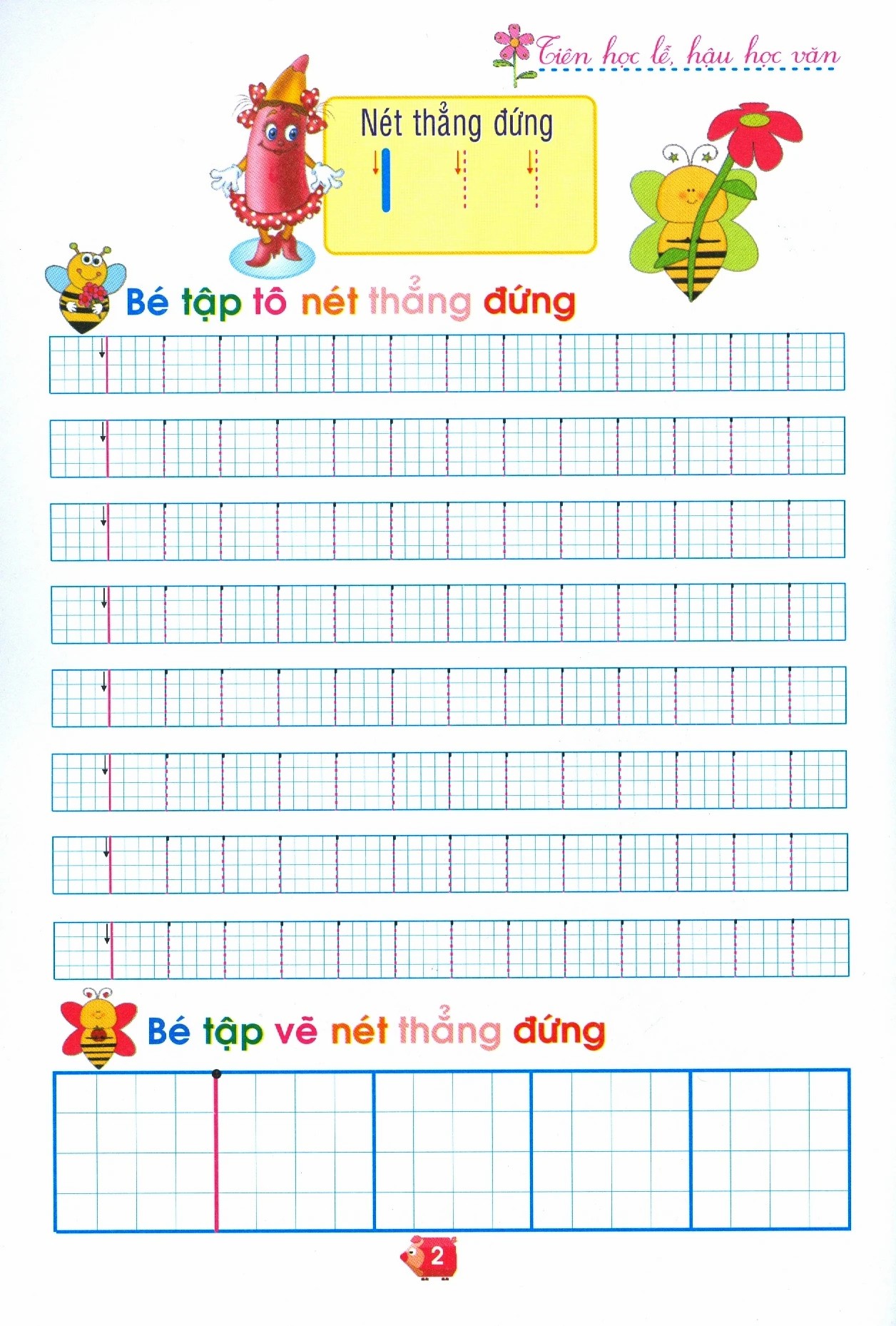 Chuẩn bị cho bé vào lớp 1 - Tập tô nét cơ bản