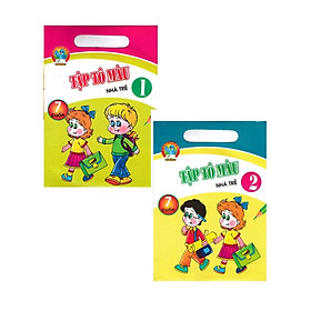 Combo Bộ Túi Tập Tô Màu Nhà Trẻ Tập 1 + Tập 2 (7 Cuốn) (Bộ 2 Cuốn) - HA