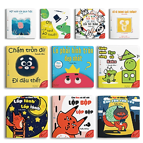 Combo Sách Ehon 10 Cuốn (0 - 6 Tuổi): Màu Sắc + Hình Khối + Âm Thanh