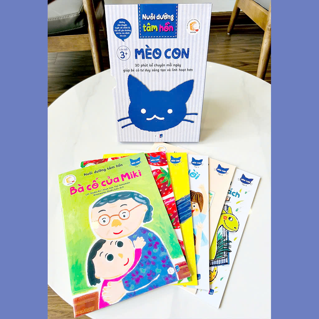 Sách - Nuôi Dưỡng Tâm Hồn - Bộ Mèo Con 6 cuốn - Dành cho trẻ từ 3 tuổi - Puma Books