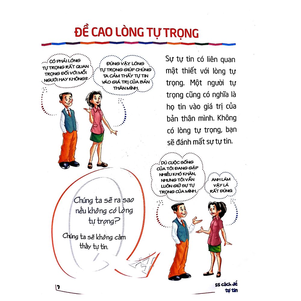 Tủ Sách Kỹ Năng Sống Dành Cho Học Sinh - 55 cách để tự tin