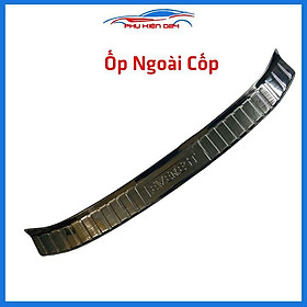 Ốp chống trầy cốp Everest 2016-2017-2018-2019 thép không gỉ vân titan bảo vệ xe chống va đập