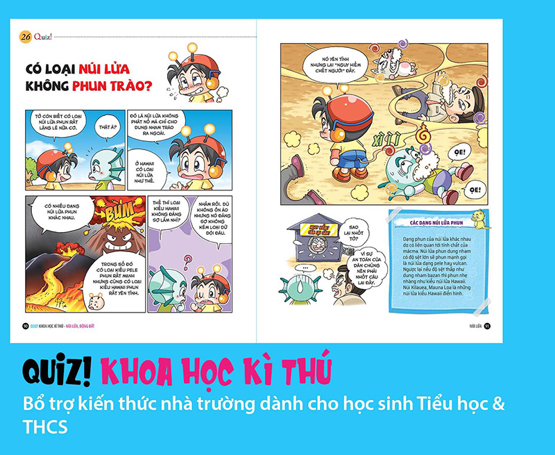 Quiz! Khoa học kì thú – Núi lửa - Động đất