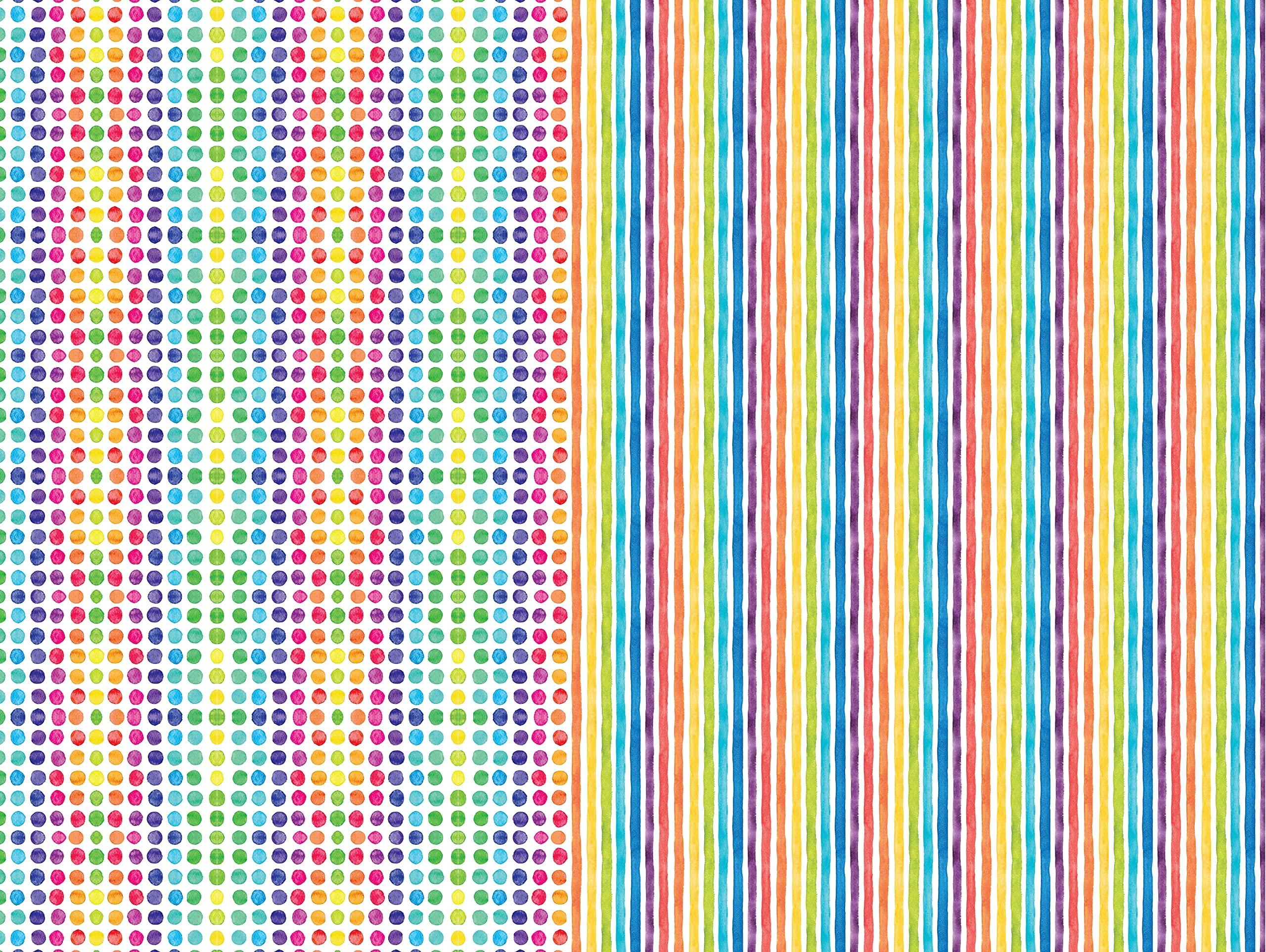 Rainbow Watercolors Gift Wrapping Paper - 24 Sheets: 18 x 24" (45 x 61 cm) Wrapping Paper