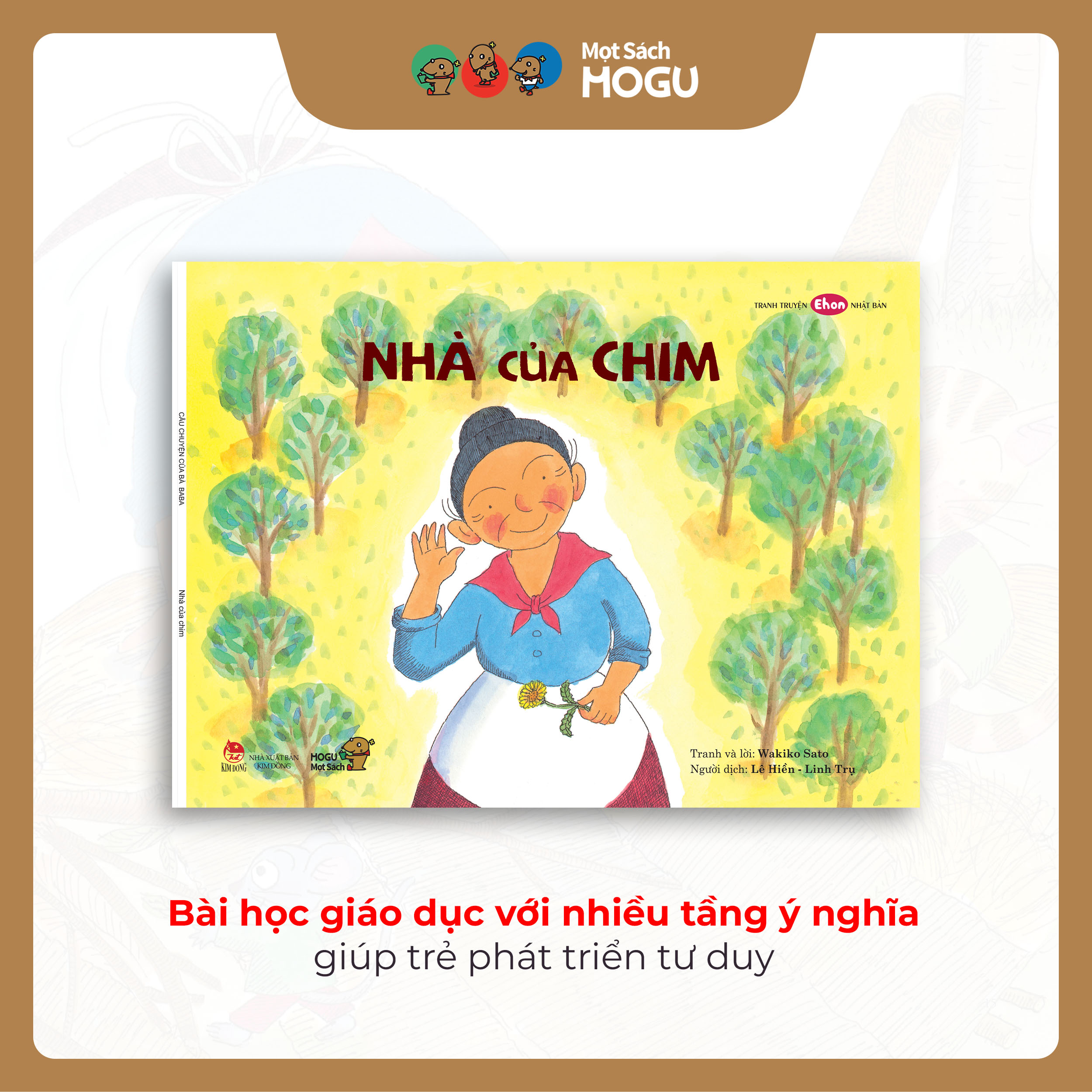 Truyện Ehon bé 3-4-5 tuổi - Bộ 4 cuốn Dạo chơi cùng bà Baba